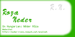 roza neder business card